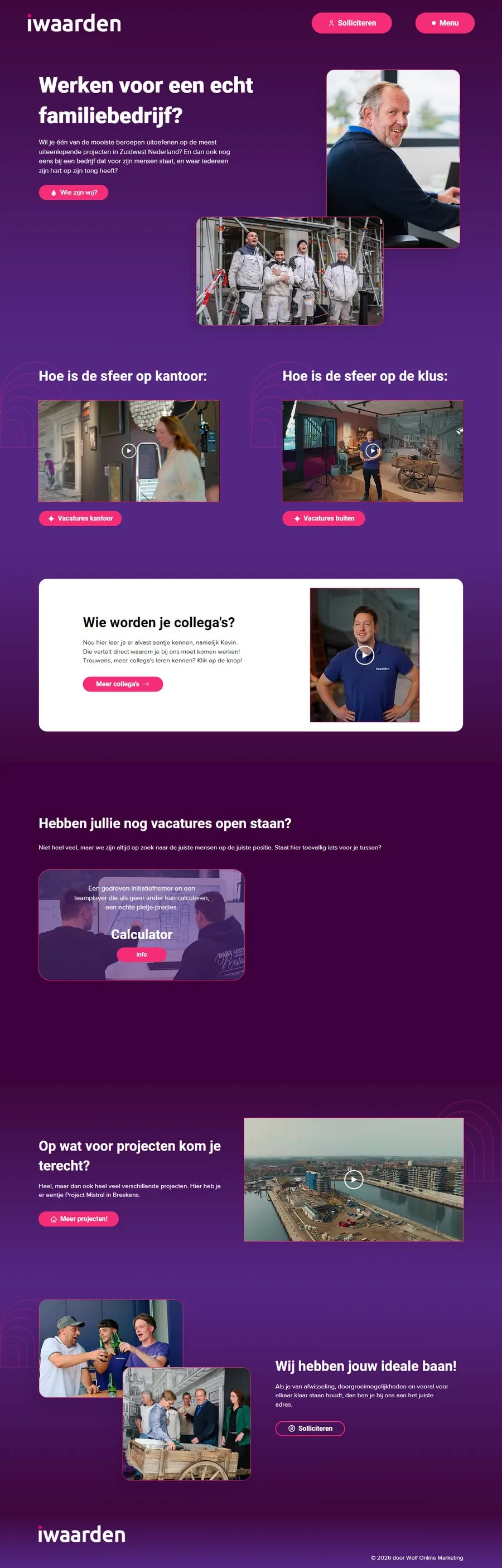 Screenshot van werkenbijiwaarden.nl